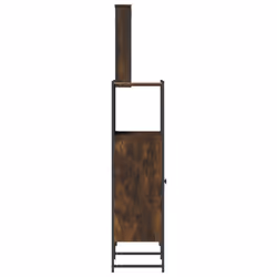 vidaXL Bathroom Furniture Set 3 Piece Sink Cabinet Smoked Oak Engineered Wood - Additional view 6