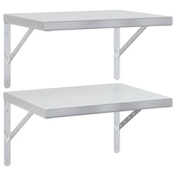 VidaXL 3214502 shelve Stainless steel Silver