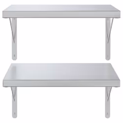 VidaXL 3214502 shelve Stainless steel Silver - Additional view 5