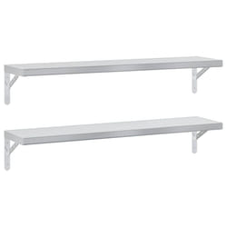 VidaXL 3214504 shelve Stainless steel Silver