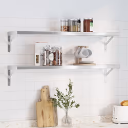 VidaXL 3214504 shelve Stainless steel Silver - Additional view 2