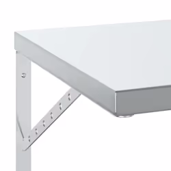 vidaXL Wall Shelves Floating Shelf Storage Shelf 2 pcs Silver Stainless Steel - Additional view 7