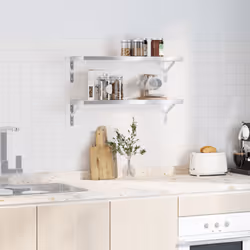 VidaXL 3214507 shelve Stainless steel Silver