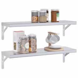 VidaXL 3214507 shelve Stainless steel Silver - Additional view 4