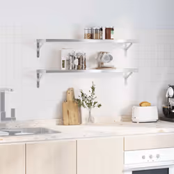 VidaXL 3214508 shelve Stainless steel Silver