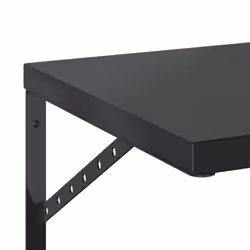 vidaXL Wall Shelves Floating Shelf Storage Shelf 2 pcs Black Stainless Steel - Additional view 7
