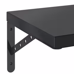 vidaXL Wall Shelves Floating Shelf Storage Shelf 2 pcs Black Stainless Steel - Additional view 7