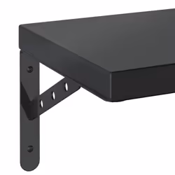 vidaXL Wall Shelves Floating Shelf Storage Shelf 2 pcs Black Stainless Steel - Additional view 7