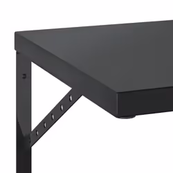 vidaXL Wall Shelves Floating Shelf Storage Shelf 2 pcs Black Stainless Steel - Additional view 7