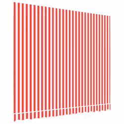 vidaXL Awning Top Sunshade Canvas Sunflower Canopy Top Replacement Fabric - red and white, 300 x 250 cm
