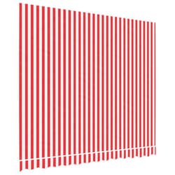 vidaXL Awning Top Sunshade Canvas Sunflower Canopy Top Replacement Fabric - red and white, 300 x 250 cm