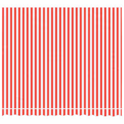 vidaXL Awning Top Sunshade Canvas Sunflower Canopy Top Replacement Fabric - red and white, 300 x 250 cm