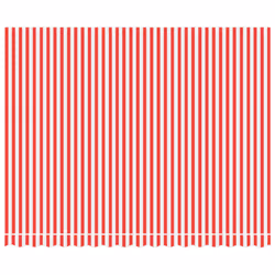 vidaXL Awning Top Sunshade Canvas Sunflower Canopy Top Replacement Fabric - red and white, 400 x 300 cm