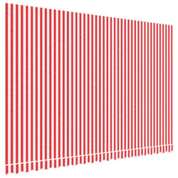 vidaXL Awning Top Sunshade Canvas Sunflower Canopy Top Replacement Fabric - red and white, 450 x 300 cm