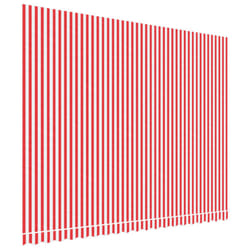 vidaXL Awning Top Sunshade Canvas Sunflower Canopy Top Replacement Fabric - red and white, 450 x 350 cm