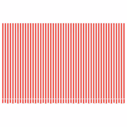 vidaXL Awning Top Sunshade Canvas Sunflower Canopy Top Replacement Fabric - red and white, 500 x 300 cm