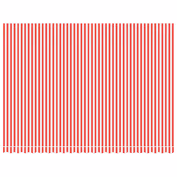 vidaXL Awning Top Sunshade Canvas Sunflower Canopy Top Replacement Fabric - red and white, 500 x 350 cm
