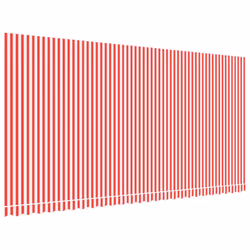 vidaXL Awning Top Sunshade Canvas Sunflower Canopy Top Replacement Fabric - red and white
