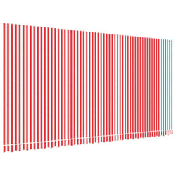vidaXL Awning Top Sunshade Canvas Sunflower Canopy Top Replacement Fabric - red and white