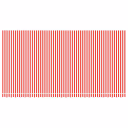 vidaXL Awning Top Sunshade Canvas Sunflower Canopy Top Replacement Fabric - red and white