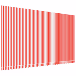 vidaXL Awning Top Sunshade Canvas Sunflower Canopy Top Replacement Fabric - red and white, 600 x 350 cm