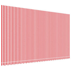 vidaXL Awning Top Sunshade Canvas Sunflower Canopy Top Replacement Fabric - red and white, 600 x 350 cm