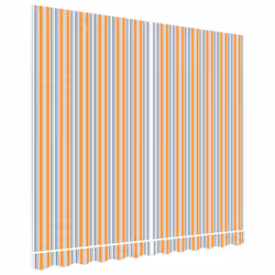 vidaXL Awning Top Sunshade Canvas Sunflower Canopy Top Replacement Fabric - blue and orange