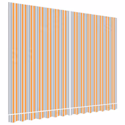 vidaXL Awning Top Sunshade Canvas Sunflower Canopy Top Replacement Fabric - blue and orange, 350 x 250 cm