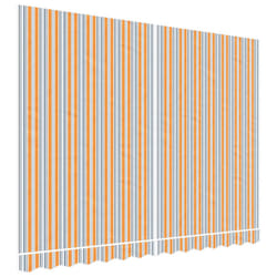 vidaXL Awning Top Sunshade Canvas Sunflower Canopy Top Replacement Fabric - blue and orange, 350 x 250 cm