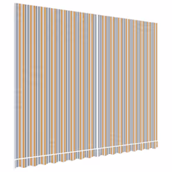 vidaXL Replacement Fabric for Awning Canopy Cloth Multicolour Stripe 4x3 m