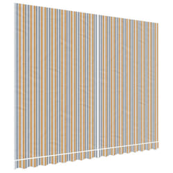 vidaXL Replacement Fabric for Awning Canopy Cloth Multicolour Stripe 4x3 m