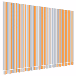 vidaXL Awning Top Sunshade Canvas Sunflower Canopy Top Replacement Fabric - blue and orange, 450 x 300 cm