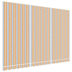 vidaXL Awning Top Sunshade Canvas Sunflower Canopy Top Replacement Fabric - blue and orange, 450 x 300 cm