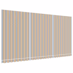 vidaXL Replacement Fabric for Awning Canopy Cloth Multicolour Stripe 6x3 m