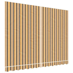 vidaXL Awning Top Sunshade Canvas Sunflower Canopy Top Replacement Fabric - orange and black, 350 x 250 cm