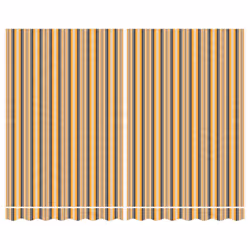 vidaXL Awning Top Sunshade Canvas Sunflower Canopy Top Replacement Fabric - orange and black, 350 x 250 cm