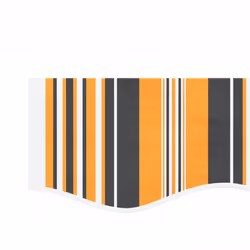vidaXL Awning Top Sunshade Canvas Sunflower Canopy Top Replacement Fabric - orange and black, 350 x 250 cm - Additional view 4