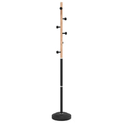 vidaXL Coat Stand Coat Rack Clothes Stand Coat Hanger Black Powder-coated Iron