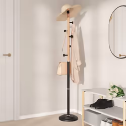vidaXL Coat Stand Coat Rack Clothes Stand Coat Hanger Black Powder-coated Iron