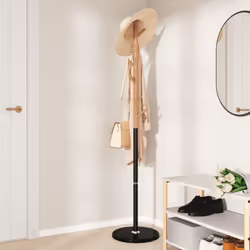 vidaXL Coat Stand Coat Rack Clothes Stand Coat Hanger Black Powder-coated Iron