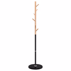 vidaXL Coat Stand Coat Rack Clothes Stand Coat Hanger Black Powder-coated Iron - Additional view 4