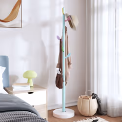 vidaXL Coat Stand Coat Rack Clothes Stand Coat Hanger Blue Powder-coated Iron