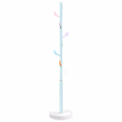 vidaXL Coat Stand Coat Rack Clothes Stand Coat Hanger Blue Powder-coated Iron - Additional view 5