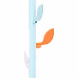 vidaXL Coat Stand Coat Rack Clothes Stand Coat Hanger Blue Powder-coated Iron - Additional view 6
