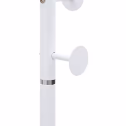 vidaXL Coat Stand Coat Rack Clothes Stand Coat Hanger White Powder-coated Iron - Additional view 6