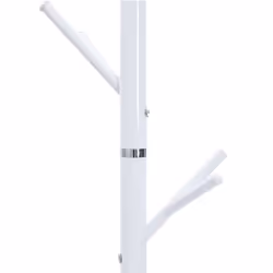 vidaXL Coat Stand Coat Rack Clothes Stand Coat Hanger White Powder-coated Iron - Additional view 6