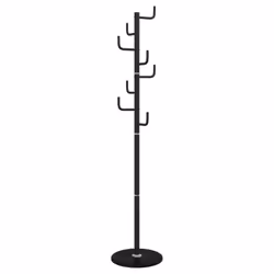 vidaXL Coat Stand Coat Rack Clothes Stand Coat Hanger Black Powder-coated Iron - Additional view 5