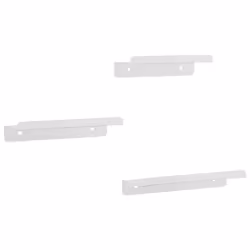 vidaXL Wall Shelves Floating Shelf Storage Shelf 3 pcs Silver Stainless Steel