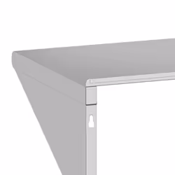 vidaXL Wall Shelf Floating Shelf Wall Storage Shelf Silver Stainless Steel - 100 x 45 x 31 cm - Additional view 9