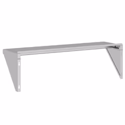 vidaXL Wall Shelf Floating Shelf Wall Storage Shelf Silver Stainless Steel - 100 x 30 x 31 cm - Additional view 6